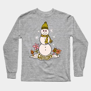 Capricorn Snowman Long Sleeve T-Shirt